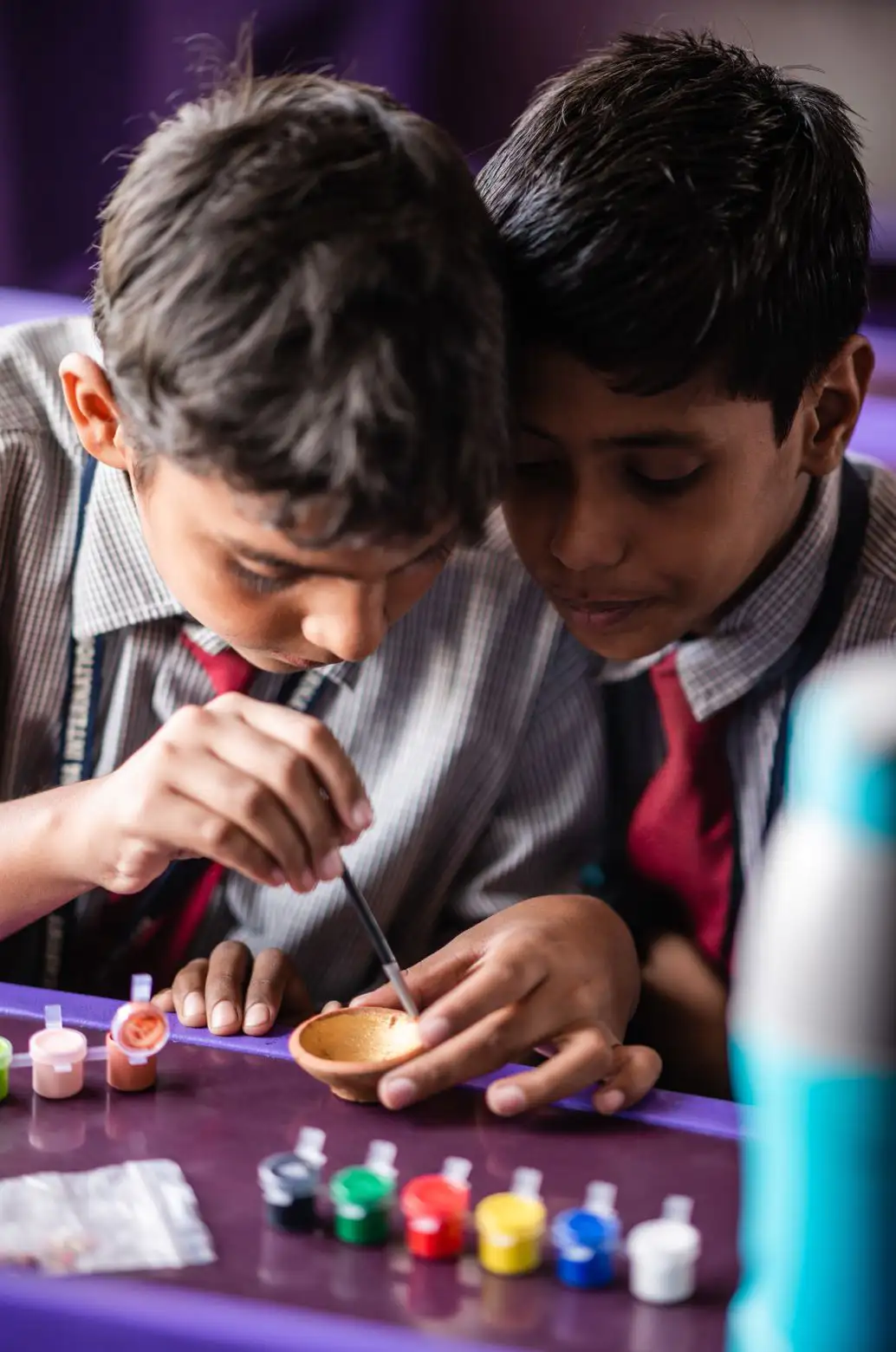 Diya Making Competition at School Campus Jaipur